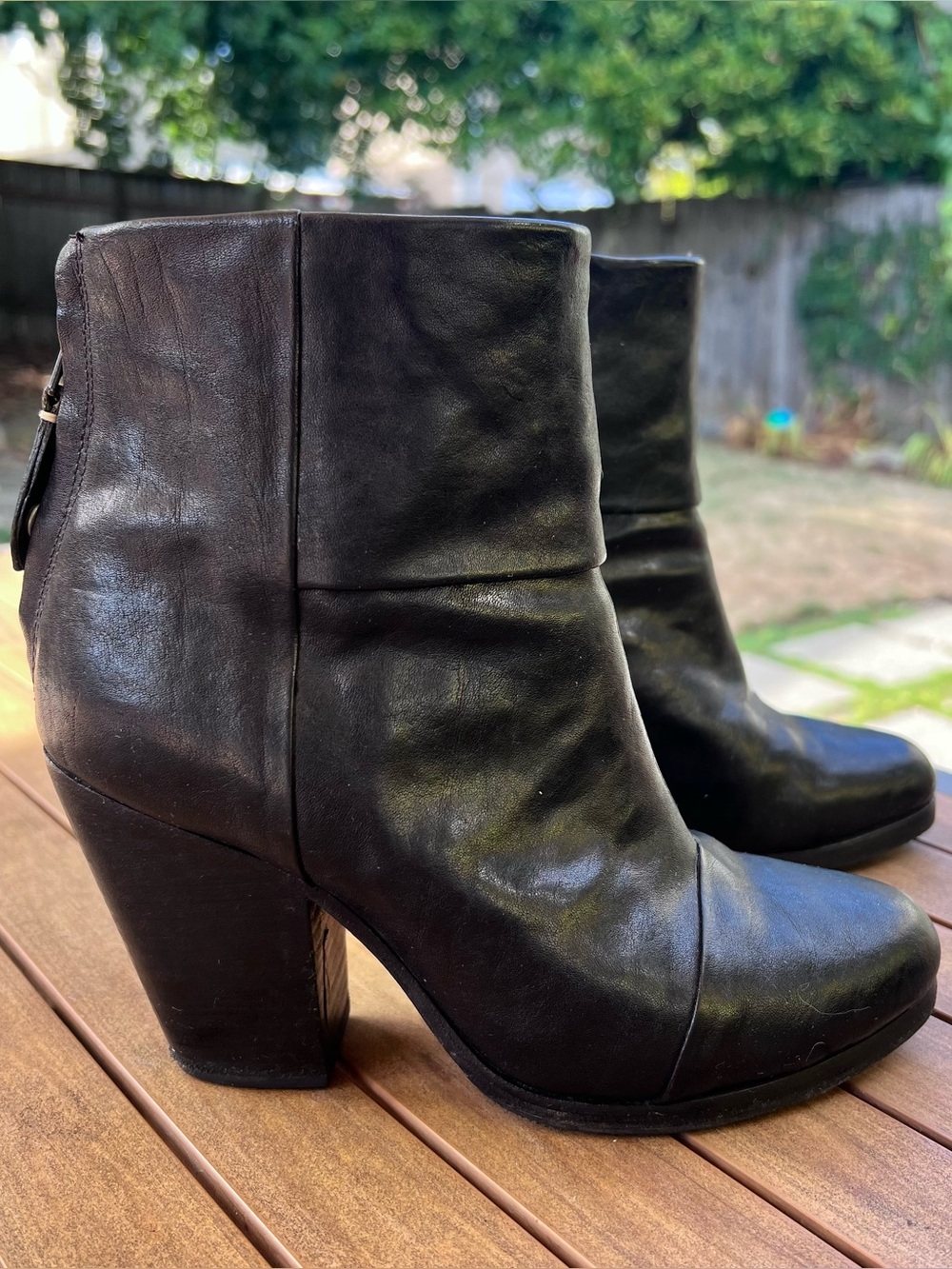Rag & Bone Newbury Boots Black New Grip Soles 36 EUC